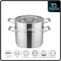Straight shape Kitchen stainless steel steamer pot